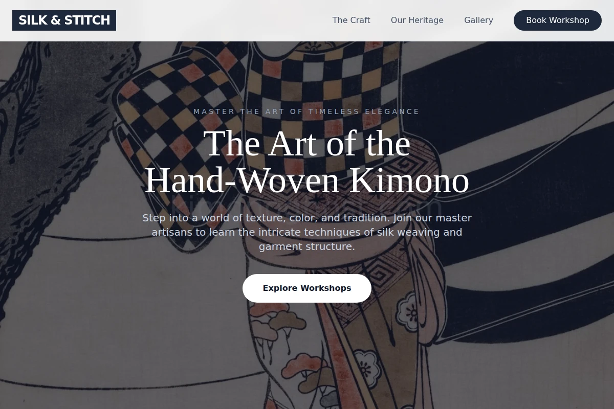 Workshop Kimono