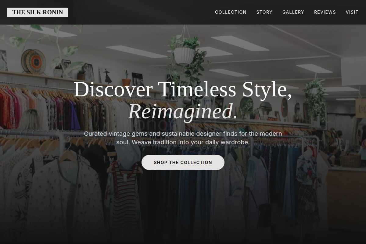 Apparel Thrift Secondhand Store